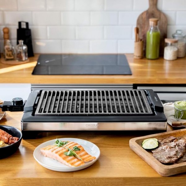 Tasty&Grill 2000 Inox LineStone Plancha eléctrica cocina 2000 W