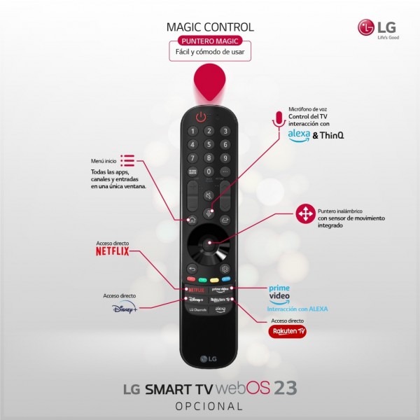 Televisor LG 43UR78006LK, Pantalla de 108 cm (43'') 4K UHD, Smart TV WebOS23, G.