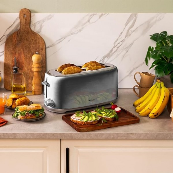 Toast&Taste 1600 Retro Double Inox Tostadora