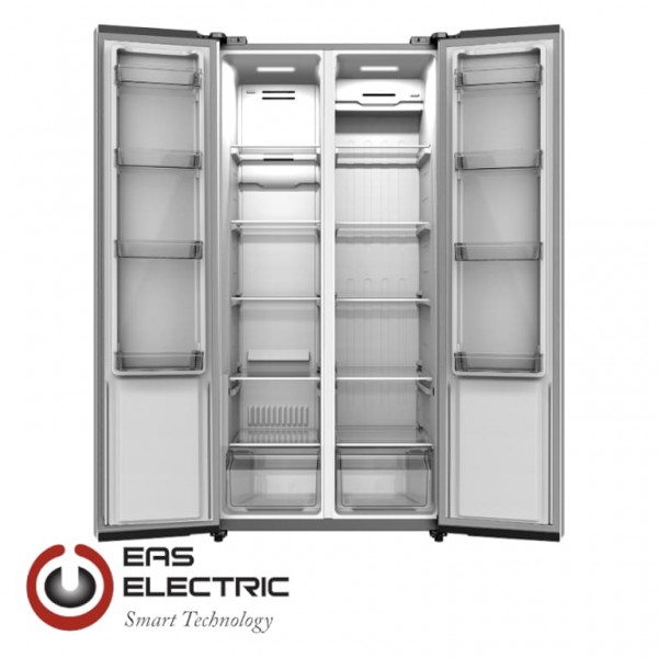 EMSS188W Frigorífico americano 181x84 cm 2 puertas F/A+ Blanco