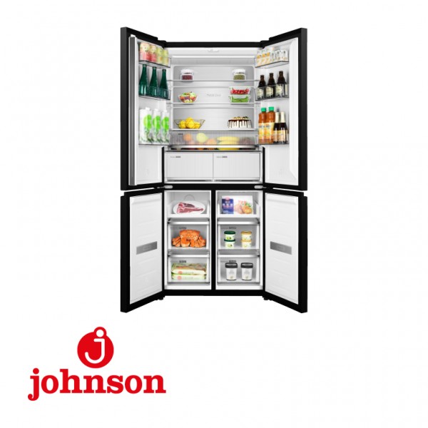 Frigorífico Americano Johnson JR4D1986ENDX 190x83.3x64.1cm Clase E Dark Inox