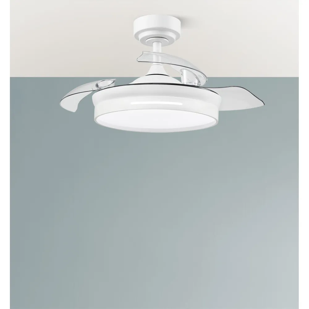 Ventilador Dc 48w Micenas Blanco 3asp.91d 6vel 4800lm 3000-4500-6000k 