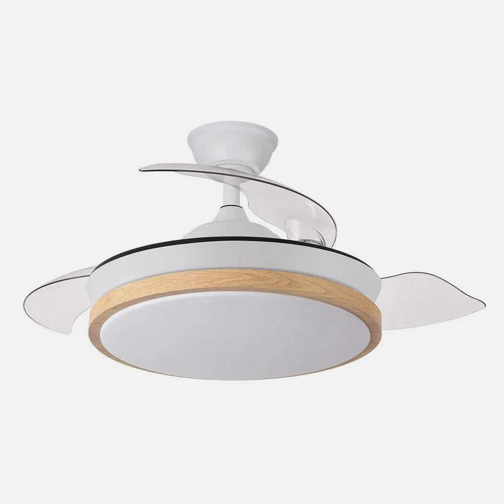 Ventilador Dc Evros Blanc/hay 72w 6120lm 91d 3aspas Desplegables 3000-4000-6000k 