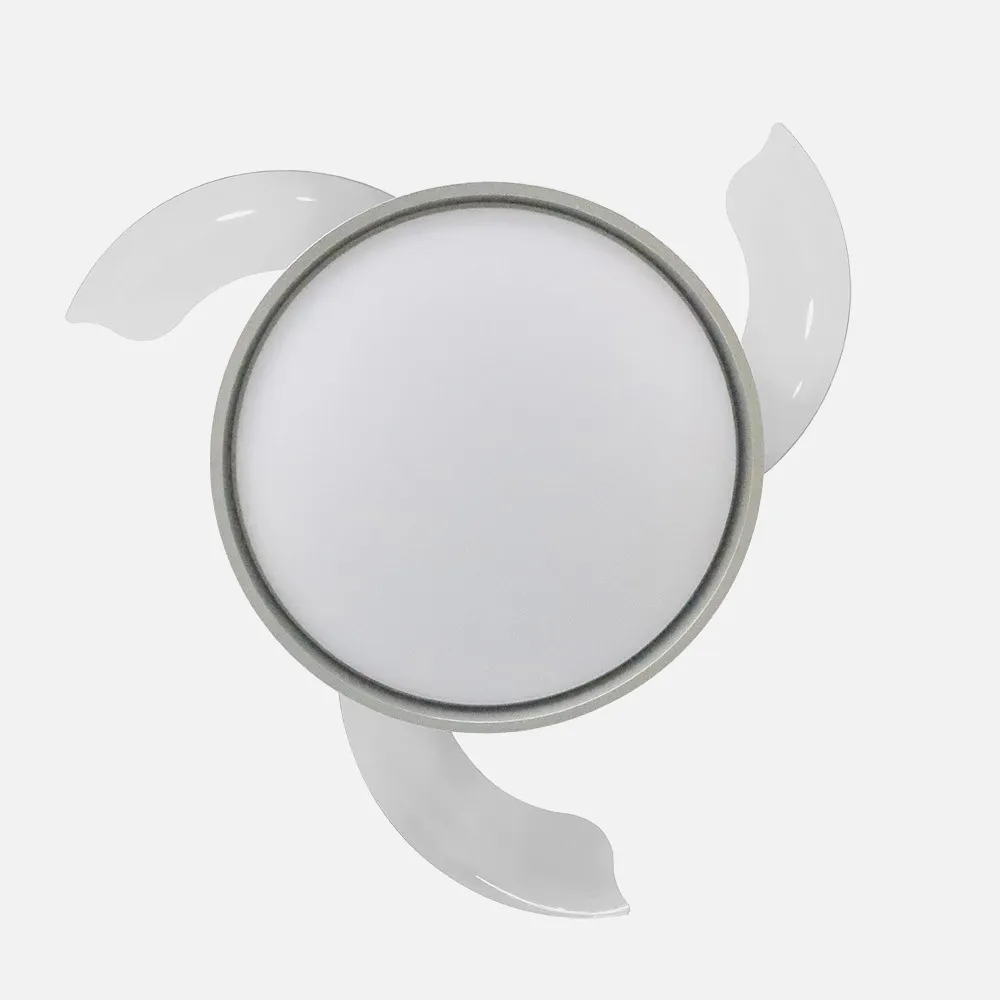 Ventilador Dc Mandarin Plata 72w 3aspas 108d Reg.intensidad 7200lm 3000-4000-6500k