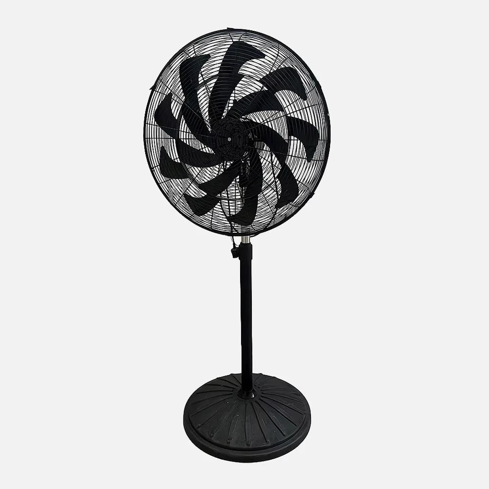 Ventilador Pie Indust.centurion Negro1velecidad 300w 16asp Fijo Y Rotat.oscilante Regx65x5