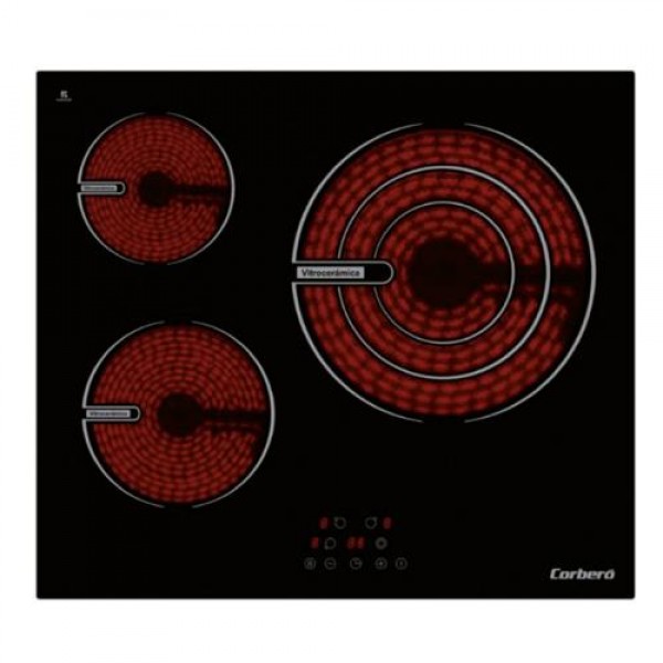 Vitroceramica Corbero CCVG3BL574 3 Zonas 30cm