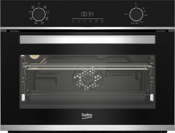 Horno Compacto Beko BBCM13300XC horno 48 L A Negro, Acero inoxidable