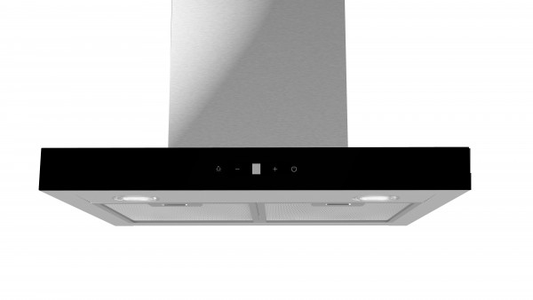 Campana decorativa MIDEA MH60B4300BES, Inox, 60 cm, 800m3h, C