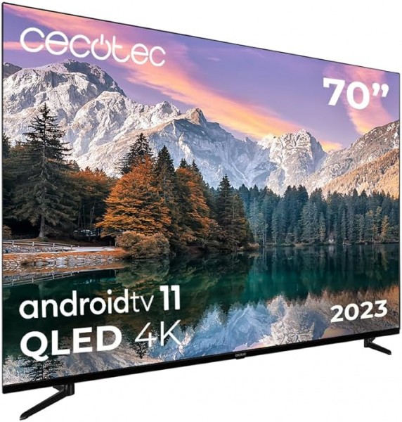 ​Cecotec Televisor QLED 70” Smart TV V1+ Series VQU11070+
