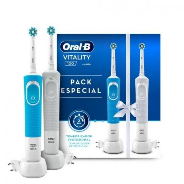 Cepillo de Dientes Eléctrico Oral-B Vitality 100 Duo Cross Action