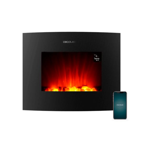 Chimenea Eléctrica Ready Warm 2650 Curved Flames Connected