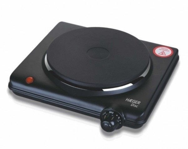Cocina portatil Haeger HP01B012A disco placa electrico