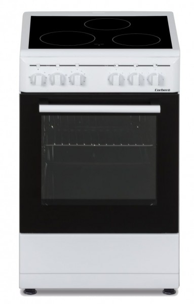 Cocina vitrocerámica Corbero CCSF503VW, Blanco, 55 cm, 3 zonas, A