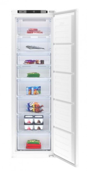 Congelador vertical Integrable Beko BFNA247E40SN Blanco 178x55cm No Frost E