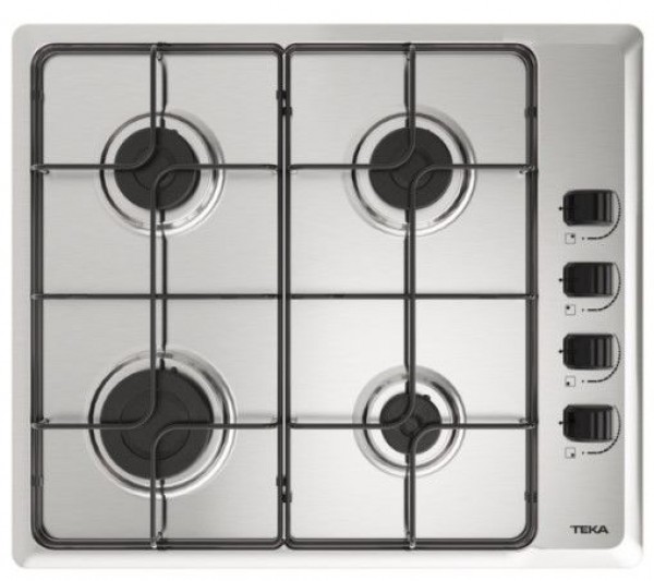 Encimera Teka HLX640KLAOE, 4 fuegos, inox, butano