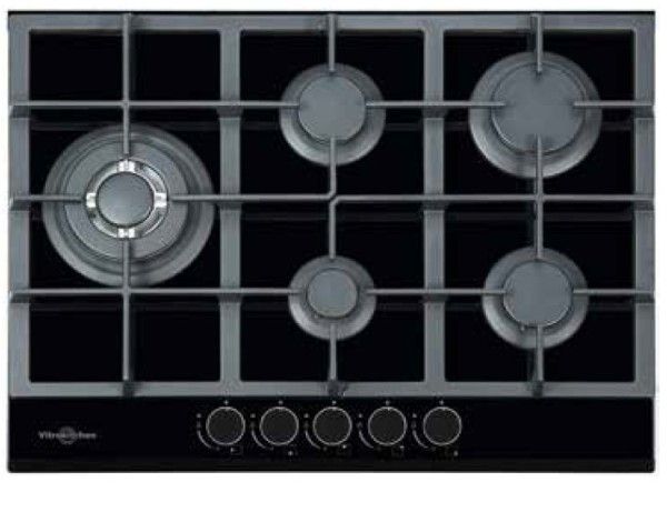 Encimera Vitrokitchen CG73NB, 5F, 70cm, Cristalgas