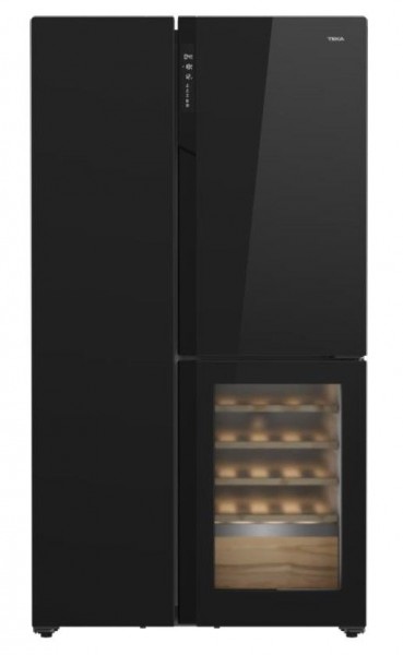 Frigorífico SbS Teka RLF85950 183x84cm E No Frost Cristal negro