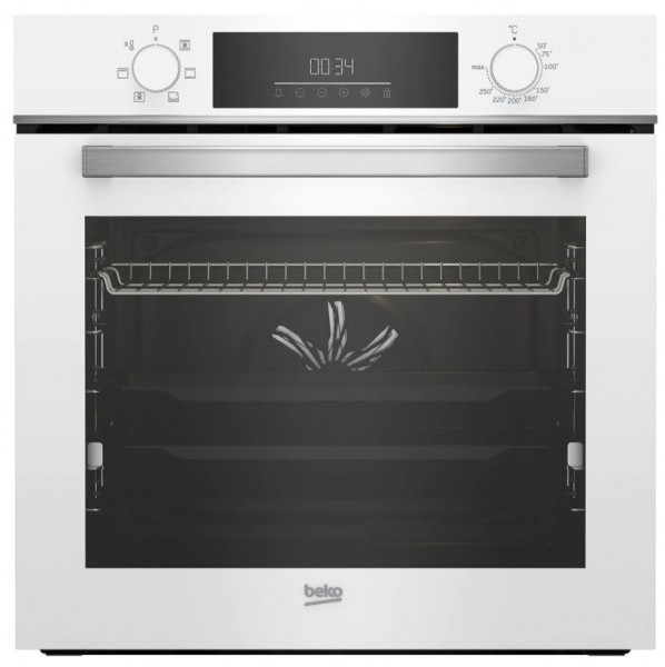 Horno Beko BBIE18300W, Cristal Blanco, 72 L, Hidrolítico, A