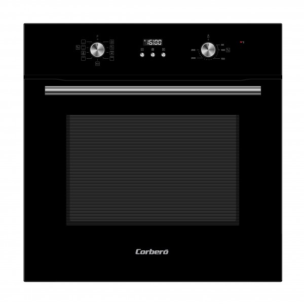 Horno Corbero CCHMD803N, Multifunción 8 programas 70L, A Cristal negro