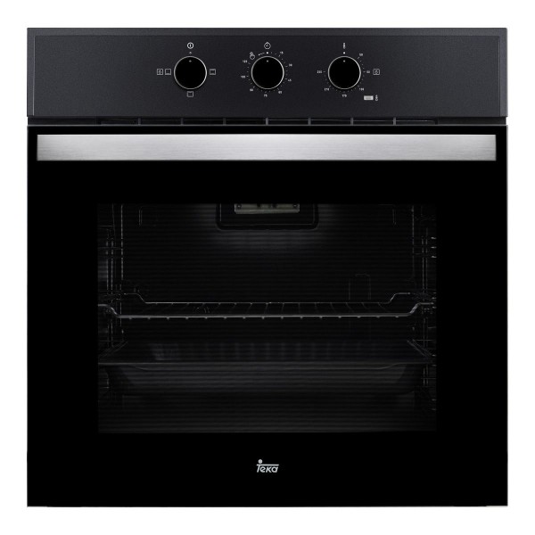 Horno convencional Teka HBB510, Cristal negro, 76 L, Hidrolítico, A