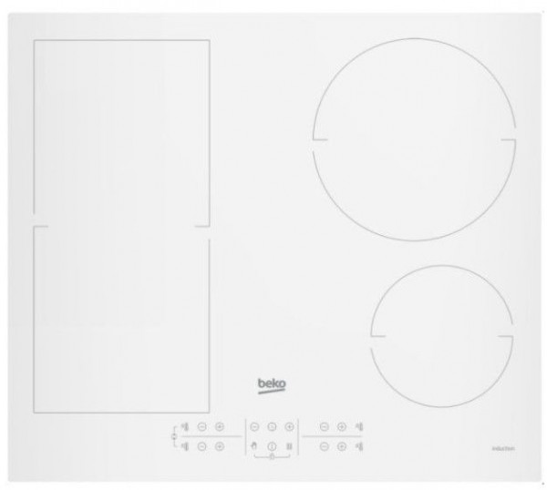 Induccion Beko HII64200FMTW, 4 zonas, 60cm, blanca