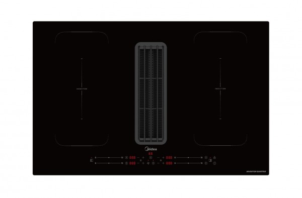 Placa Induccion Midea MIH740Y038B 2 Zonas Flex Extractor integrado