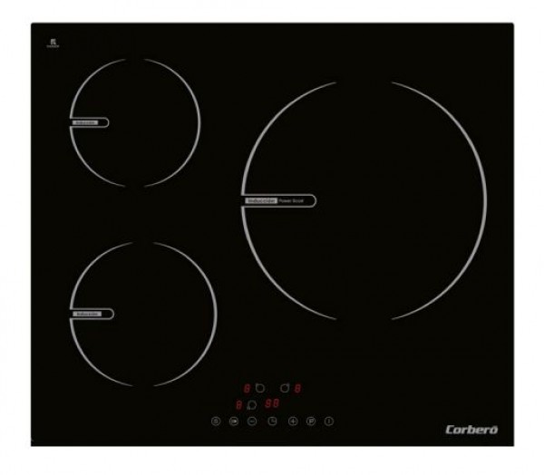 Placa Inducción Corbero CCIG3BL604, 3 zonas