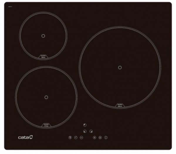Inducción Cata IB6303BKA, 3 zonas, 7,1Kw, negra