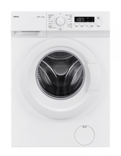 Lavadora carga frontal Teka WMK10620 Blanca 6 kg 1.200 rpm D