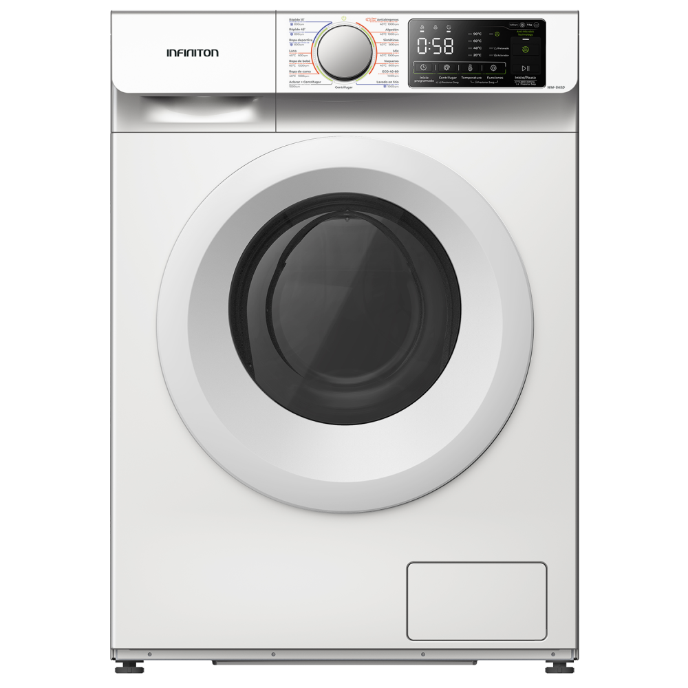 Lavadora carga Frontal Infiniton WM-NL14BAL 10kg 1400 rpm Anti Microbic