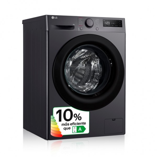 Lavadora carga frontal LG F4WR5009A6M Inox 9kg 1400rpm A