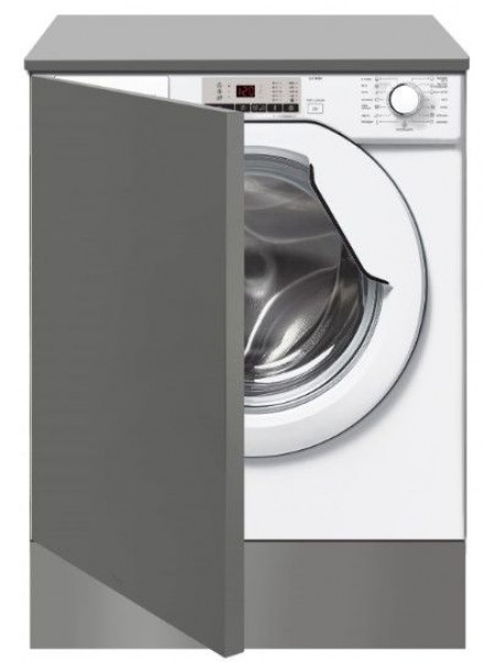 Lavadora carga frontal integrable Teka LI51080EUI, Blanco, 8 kg, 1000 rpm, C