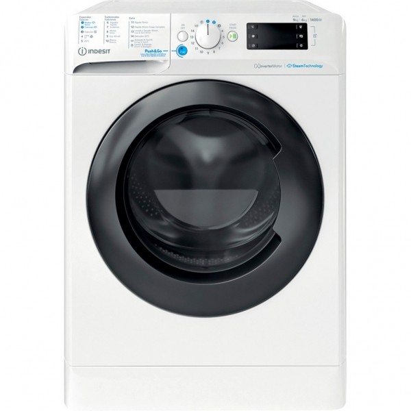 Lavasecadora Indesit BDE 96435 WKV SPT, Blanco, lavado 9 kg, secado 6 kg, 1400 rpm, D