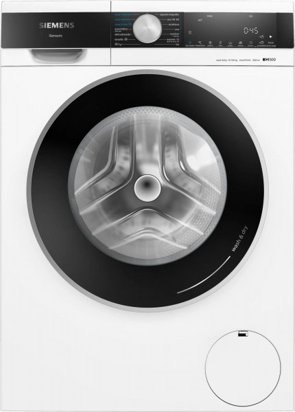 Lavasecadora Siemens WN44G2A0ES, Blanca, lavado 10,5 kg, secado 6 kg, 1.400 rpm, D