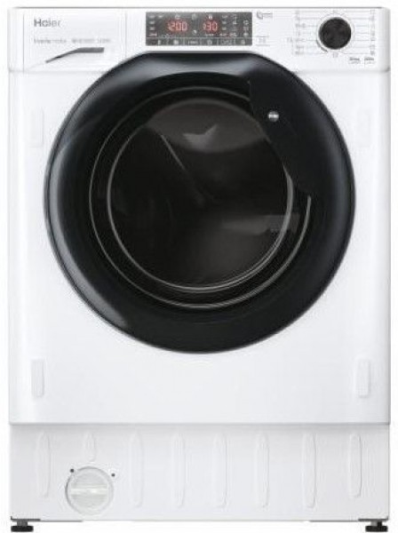 Lavasecadora integrable HAIER HWDQ90B416FWBS, Blanco, lavado 9 kg, secado 5 kg, 1600 rpm, 
