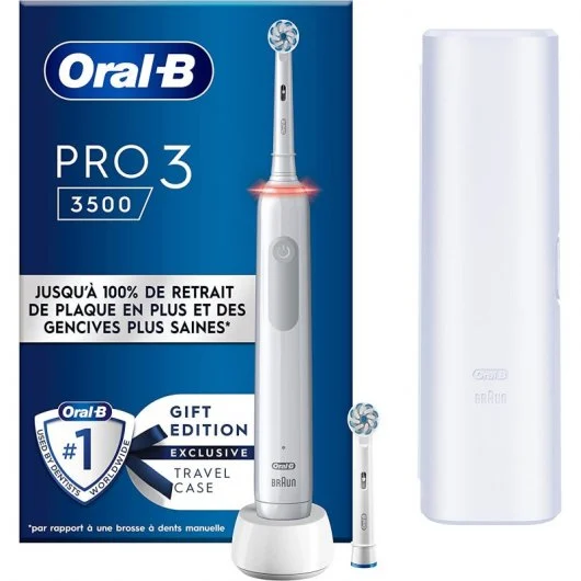 Cepillo dental eléctrico Oral B Pro 3 3500 Blanco + Estuche