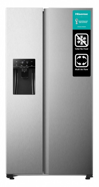 Frigorífico Hisense RS650N4AC1 side by side Total No Frost Multi Air Flow F Inox 