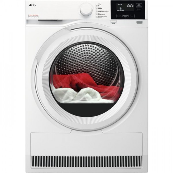 Secadora AEG Series 7000 TR718A2OB, Blanco, 8 kg, Bomba de calor, A+++