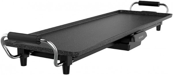 Tasty&Grill 3000 RockWater XL Plancha de asar eléctrica de 2400 W con revestimiento Rockst