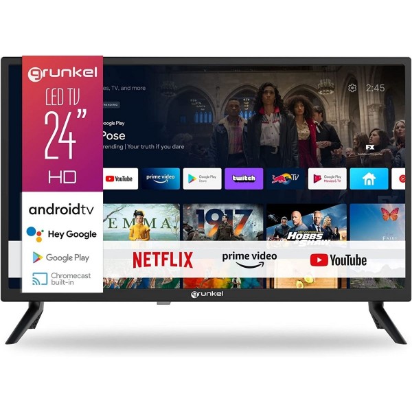 Televisor Grunkel LED2411GOO Android 11.0 24 pulgadas Smart Tv