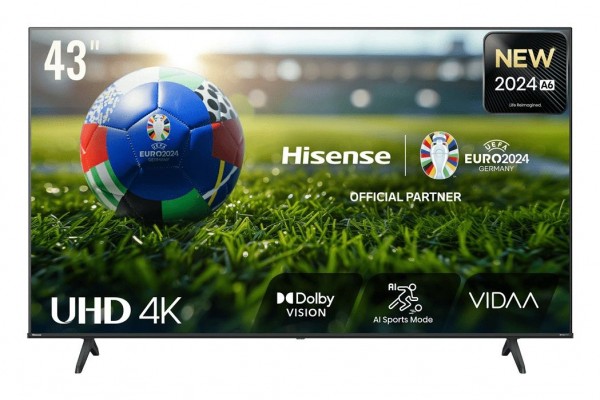 Televisor Hisense 43A6N, Pantalla de 108 cm 43 4K Ultra HD, Smart TV, E