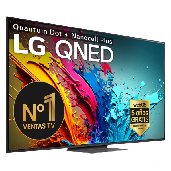 Televisor QNED LG 65QNED87T6B, Pantalla de 164 cm (65'') 4K con Smart TV WebOS24, E.