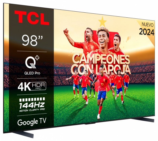 Televisor TCL 4K 98 QLED Pro con Google TV y game Master 3.0 98C655
