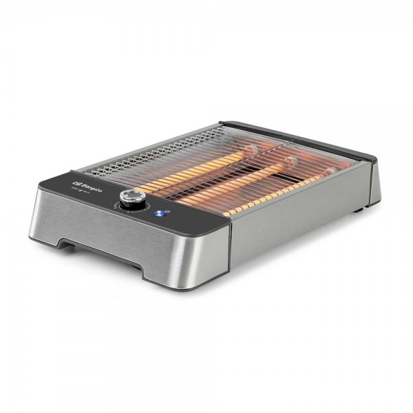 Tostador horizontal Orbegozo TO 2030, 600W, Cualquier tipo de pan, Acero inox