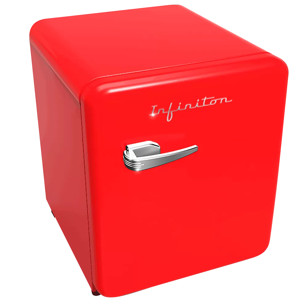 Frigoríico 1 Puerta Infiniton CL-V48 Rojo Vintage  49,3 X 44,8 X 54,3cm  F