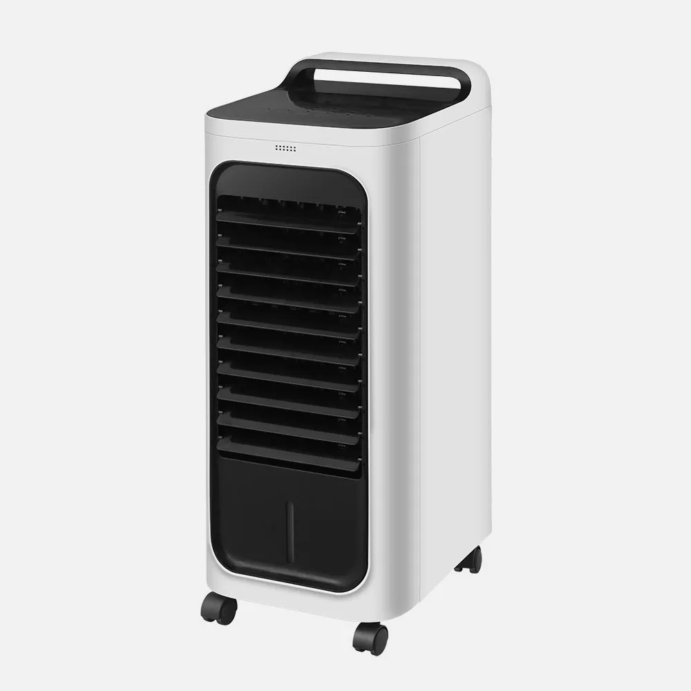 Climatizador Evaporativo Remolino Blanco/negro 80w 3velocidades 6litros Humidificador Osci