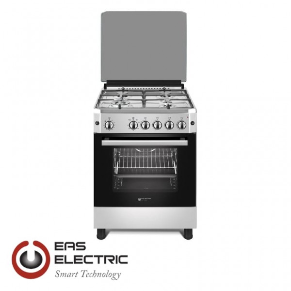 Cocina de gas eas electric EFG660X 4 fuegos wok parrillas de fundicion 89x59,7x63cm 