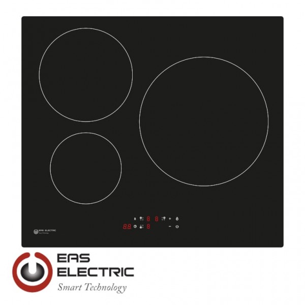 Placa de inducción 60 cm 3 zonas de cocinado EMIH290-3S