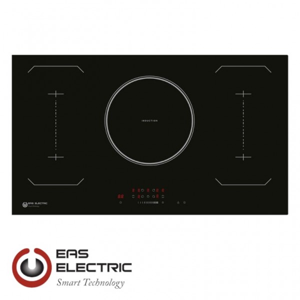 Placa de inducción flexible 90 cm 3 zonas de cocinado EMIH900-FX