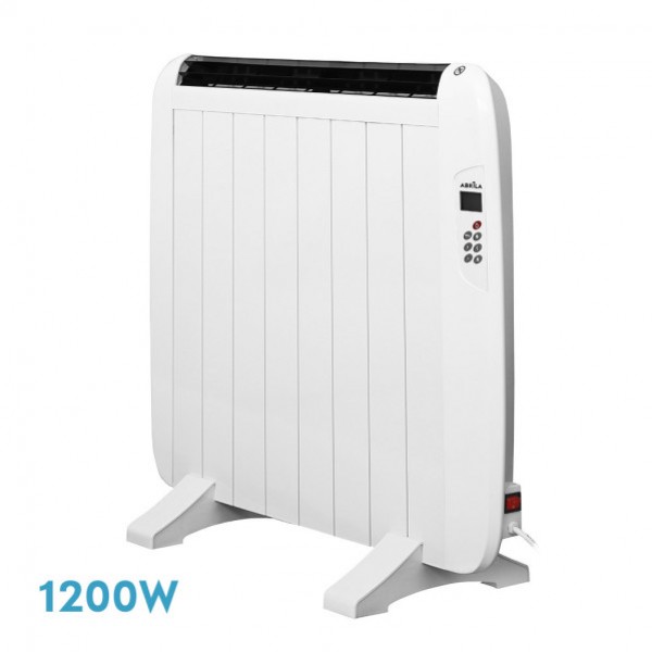 Emisor Termico Gaban 1200w X En Aluminio Blanco Remoto Lcd,temporizador Mural/portat.58,5x